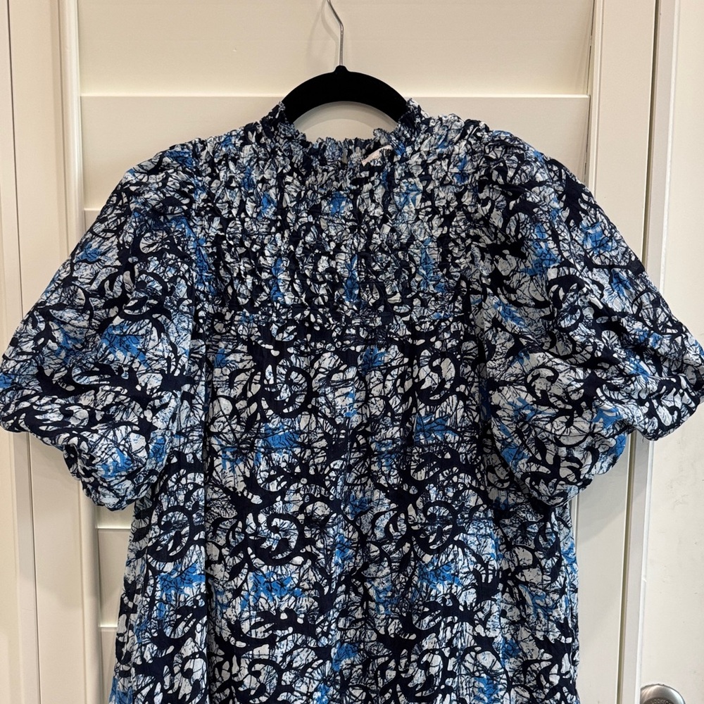 Love the Label Blue Abstract Print Andrea Mini Dress - Sz M